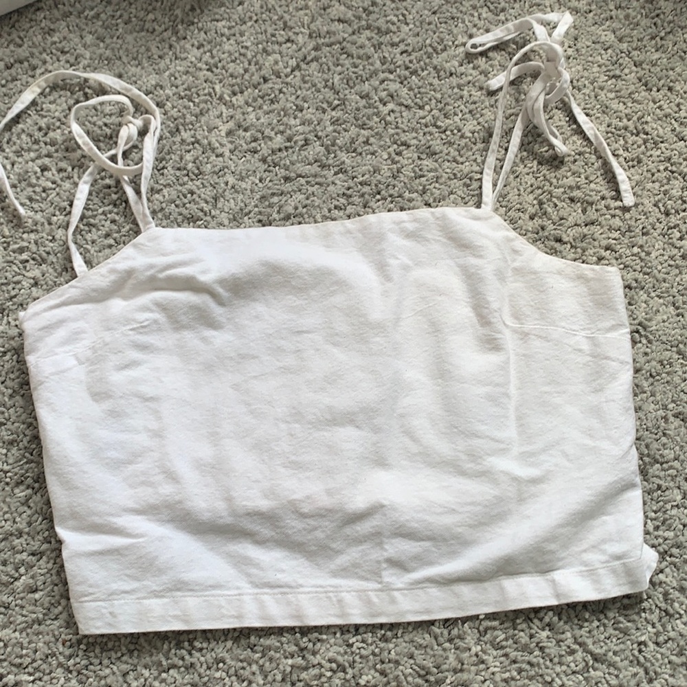super cute brandy white tank